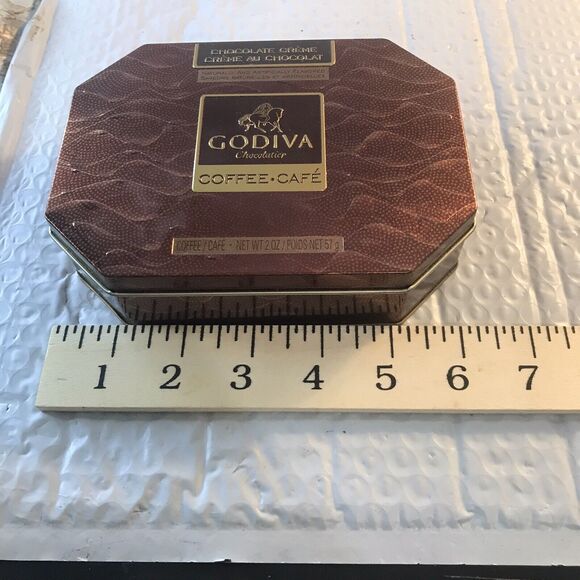 Godiva Chocolatier Coffee-Cafe Collectable Tin Can! - Picture 6 of 8